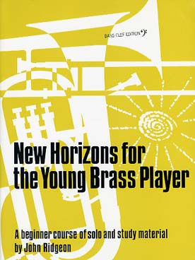 Illustration de New horizons for the young brass player for bass clef