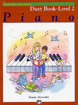 Illustration alfred's basic piano course duet vol 2