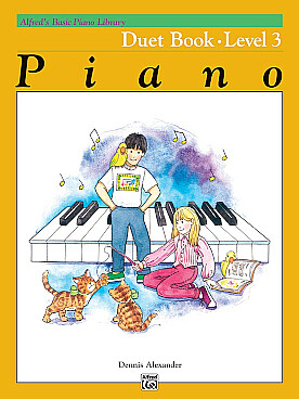 Illustration alfred's basic piano course duet vol 3