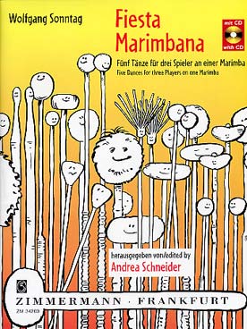Illustration de Fiesta marimbana für marimba (3 percussionnistes)