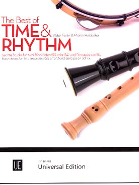 Illustration de The BEST OF TIME & RHYTHM pour 2 flûtes à bec SS ou SA et percussion