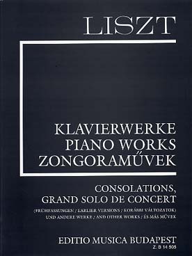 Illustration de Consolations, Grand solo de concert et autres œuvres