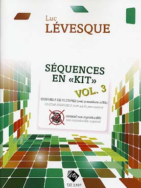 Illustration de Séquences en "kit" pour ensemble de guitares et percussions ad lib. - Vol. 3