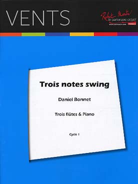 Illustration de Trois notes swing pour 3 flûtes et piano