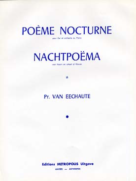 Illustration van eechaute poeme nocturne, nachtpoema