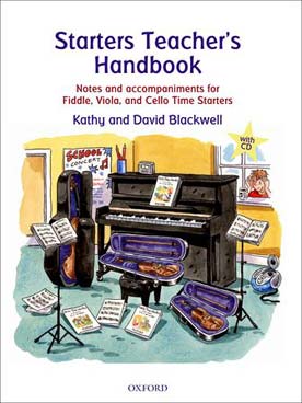 Illustration de Fiddle, viola and cello time starters - Starters teacher's handbook : manuel du professeur pour les accompagnements et explications