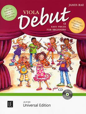 Illustration de Viola début : 12 pièces pour débutants - livre de l'élève avec CD play-along