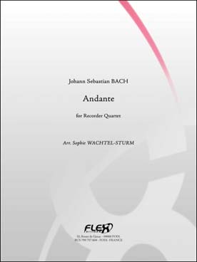 Illustration de Andante pour quatuor de flûtes à bec