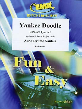 Illustration de YANKEE DOODLE pour quatuor de clarinettes avec percussion et piano en option