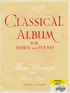 Illustration de CLASSICAL ALBUM for horn
