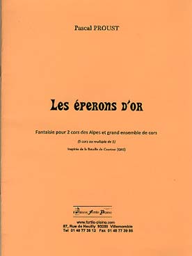 Illustration de Les Éperons d'or pour 2 cors des Alpes et grand ensemble de cors