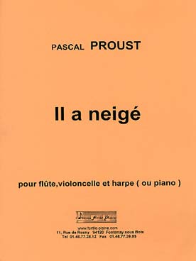 Illustration de Il a neigé... pour flûte, violoncelle et piano (ou harpe)