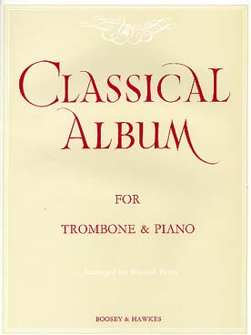Illustration classical album for trombone