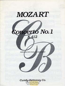 Illustration mozart concerto n°  1 k 412