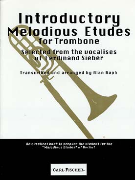 Illustration de Introductory melodious etudes (selected from the vocalises of Ferdinand Sieber)