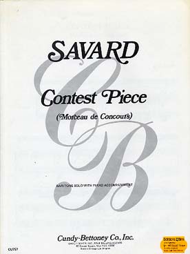 Illustration de Contest price (Morceau de concours) pour baryton et piano
