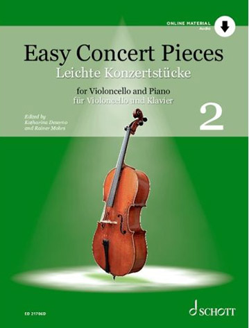 Illustration de EASY CONCERT PIECES avec CD play-along - Vol. 2 : Duval, Telemann, Bach, Paxton Hook, Hindemith, Regner, Kemminer...