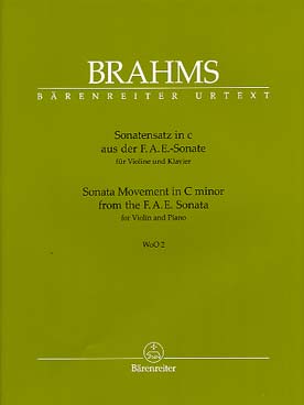 Illustration brahms mouvement de la sonate f.a.e