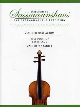 Illustration de VIOLIN RECITAL ALBUM en 1re position pour violon et piano ou  2 violons - Vol. 2 : 13 pièces