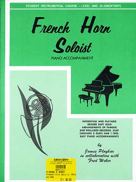 Illustration french horn solo piano acc. v. 1