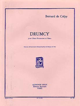 Illustration de Drumcy pour 2 percussions et piano