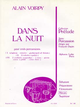 Illustration de Dans la nuit pour 3 percussions