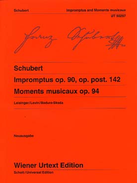 Illustration de 4 Impromptus op. 90 D 899 - 6 Moments musicaux op. 94 D 780 - 4 Impromptus op. posth. 142 D 935 - éd. Wiener Urtext