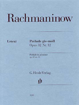 Illustration rachmaninov prelude op. 32/12 sol # min