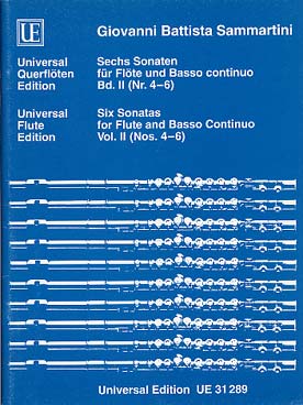 Illustration de 6 Sonates pour flûte et basse continue - Vol. 2 : N° 4 à 6