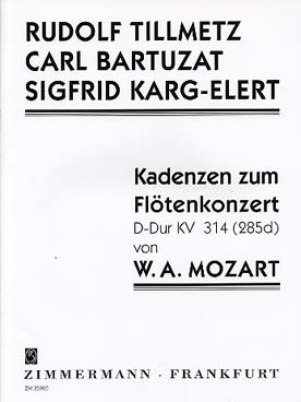 Illustration de Kadenzen zum Flötenkonzert en ré M KV 314 (285d)
