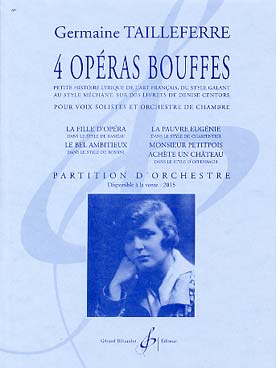 Illustration de 4 Opéras bouffes pour voix solistes et orchestre de chambre - Conducteur d'orchestre