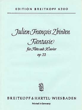 Illustration zbinden fantaisie op. 22