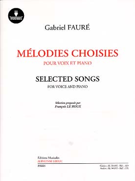 Illustration faure melodies choisies + play-along