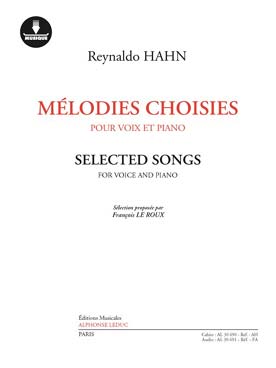 Illustration de Mélodies choisies pour voix et piano, avec play-along piano à télécharger