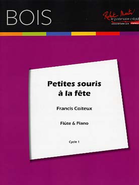 Illustration coiteux petites souris a la fete