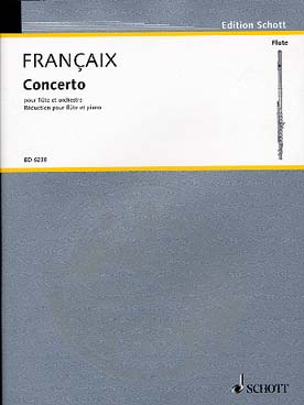 Illustration francaix concerto flute/piano