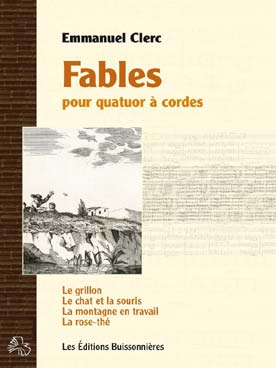 Illustration clerc fables pour quatuor a cordes