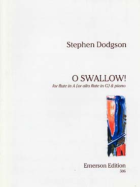 Illustration de O swallow! pour flûte en la (ou en sol) et piano