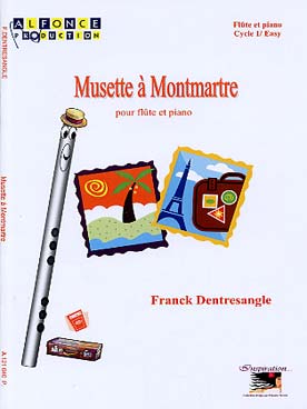 Illustration dentresangle musette a montmartre