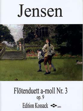 Illustration jensen flotenduett op. 9/3 en la min