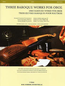 Illustration de 3 ŒUVRES BAROQUES POUR HAUTBOIS : de Schickhardt, Händel et Telemann