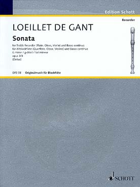 Illustration loeillet sonate op. 3/3 en sol min