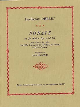 Illustration de Sonate op. 4/9 en sol M