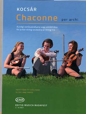 Illustration de Chaconne pour trio à cordes ou orchestre junior à cordes