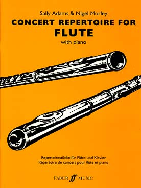 Illustration concert repertoire for flute