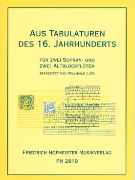 Illustration aus tabulaturen des 16 jahrhunderts