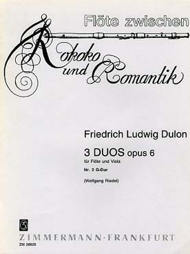Illustration de 3 Duos op. 6 - N° 2 en sol M