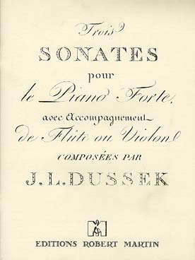 Illustration dussek trois sonates pour le piano