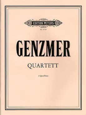 Illustration genzmer quartett fur 4 querfloten