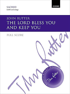 Illustration de The lord bless you and keep you pour 4 voix et orgue ou cordes - Score